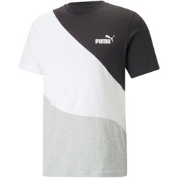 PUMA Power Cat T-Shirt Herren 04 - light gray heather S