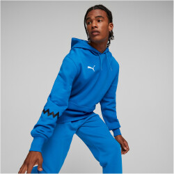 PUMA Hoops Team Hoodie Herren 05 - electric blue lemonade S