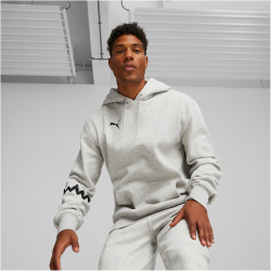 PUMA Hoops Team Hoodie Herren 03 - light gray heather M