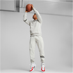 PUMA Hoops Team Hoodie Herren 03 - light gray heather L