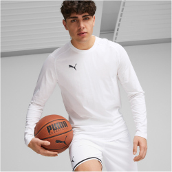 PUMA Hoops Team Drycell Basketball Langarmshirt Herren 02 - PUMA white S
