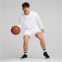 PUMA Hoops Team Drycell Basketball Langarmshirt Herren 02 - PUMA white L