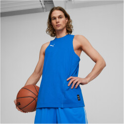 PUMA Hoops Team Drycell Basketball Tanktop Herren 07 - electric blue lemonade S