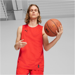 PUMA Hoops Team Reverse Practice Basketballtrikot Herren 03 - PUMA red S