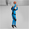 PUMA Hoops Team Dime Trainingsjacke Herren 04 - electric blue lemonade M