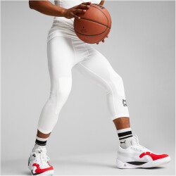 PUMA Hoops Team 3/4 Funktionshose Herren 02 - PUMA white M