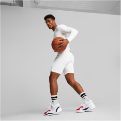 PUMA Hoops Team kurze Funktionshose Herren 02 - PUMA white S