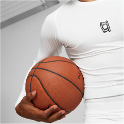 PUMA Hoops Team Baselayer langarm Funktionsshirt Herren 02 - PUMA white S