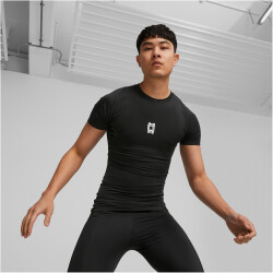 PUMA Hoops Team Baselayer kurzarm Funktionsshirt Herren 01 - PUMA black S