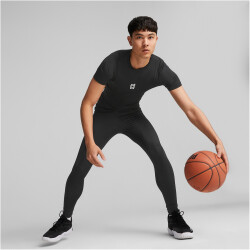 PUMA Hoops Team Baselayer kurzarm Funktionsshirt Herren 01 - PUMA black S