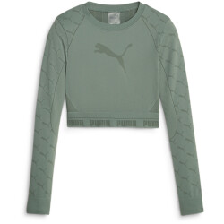 PUMA Evoknit Langarmshirt Damen 44 - eucalyptus XS