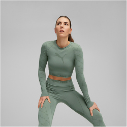 PUMA Evoknit Langarmshirt Damen 44 - eucalyptus L