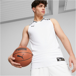 PUMA Hoops Team Game Basketballtrikot Herren 02 - PUMA white M