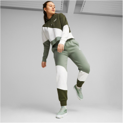 PUMA Power Cat Fleece Jogginghose Damen 44 - eucalyptus XS