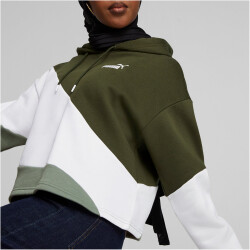 PUMA Power Cat Fleece Hoodie Damen 44 - eucalyptus XS