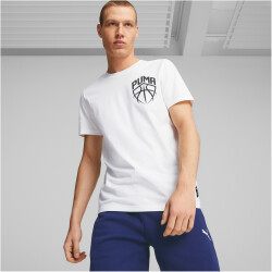 PUMA Blueprint Graphic Basketball T-Shirt 1 Herren 03 - puma white XL