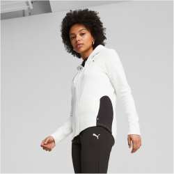 PUMA Classic Hooded Fleece Jogginganzug Damen 02 - puma white S