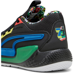 PUMA Court Rider Chaos Trash Talk Basketballschuhe 01 - PUMA black/pel&eacute; yellow/archive green/racing blue/PUMA white 47