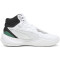 PUMA Playmaker Pro Mid Plus Basketballschuhe 01 - PUMA black/ash gray/eucalyptus/alpine snow 41