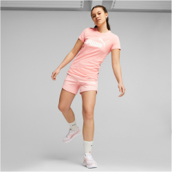 PUMA Essentials Logo T-Shirt Damen 65 - peach smoothie S