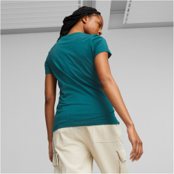 PUMA Essentials Logo T-Shirt Damen 43 - malachite M