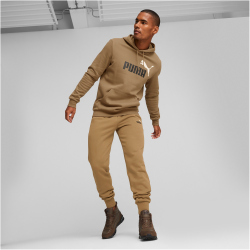 PUMA Ess+ Metallic 2 Col Logo Jogginghose Herren 93 - chocolate chip XL