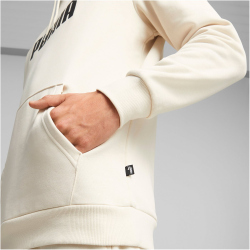 PUMA Ess+ Metallic 2 Col Big Logo Fleece-Hoodie Herren 87 - alpine snow M