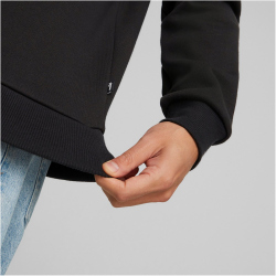 PUMA Ess+ Metallic 2 Col Big Logo Crew Sweatshirt Herren 61 - PUMA black/PUMA white S