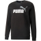 PUMA Ess+ Metallic 2 Col Big Logo Crew Sweatshirt Herren 61 - PUMA black/PUMA white S
