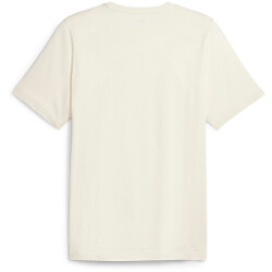 PUMA Ess+ Metallic 2 Col Logo T-Shirt Herren 87 - alpine snow S
