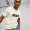PUMA Ess+ Metallic 2 Col Logo T-Shirt Herren 87 - alpine snow S