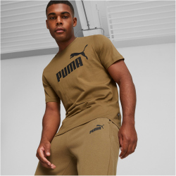 PUMA Essentials Logo T-Shirt Herren 93 - chocolate chip 3XL