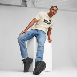 PUMA Essentials Logo T-Shirt Herren 87 - alpine snow M
