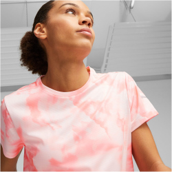 PUMA Run Favorite Print kurzarm Laufshirt Damen