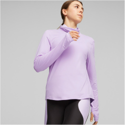 PUMA Run Brushed Cloudspun langarm Laufshirt Damen