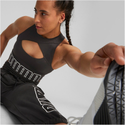 PUMA Fit Move Fashion Longline Mid Support Sport-BH Damen
