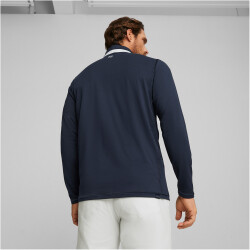 PUMA leichtes 1/4-Zip Golf-Sweatshirt Herren 05 - navy blazer/ash gray XXL