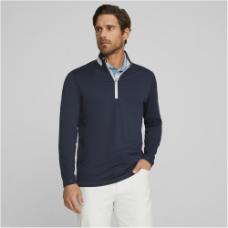 PUMA leichtes 1/4-Zip Golf-Sweatshirt Herren 05 - navy...