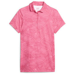 PUMA Mattr Fern Golf Poloshirt Damen 02 - strawberry...