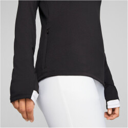 PUMA leichtes 1/4-Zip Golf-Sweatshirt Damen 01 - puma black/strawberry burst XS
