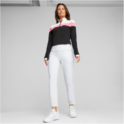 PUMA leichtes 1/4-Zip Golf-Sweatshirt Damen 01 - puma black/strawberry burst XS