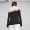 PUMA leichtes 1/4-Zip Golf-Sweatshirt Damen 01 - puma black/strawberry burst XS