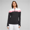 PUMA leichtes 1/4-Zip Golf-Sweatshirt Damen 01 - puma black/strawberry burst XS