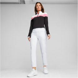 PUMA leichtes 1/4-Zip Golf-Sweatshirt Damen 01 - puma black/strawberry burst S