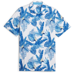 PUMA Cloudspun Aloha Golf Poloshirt Herren 04 - white...
