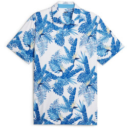 PUMA Cloudspun Aloha Golf Poloshirt Herren 04 - white...