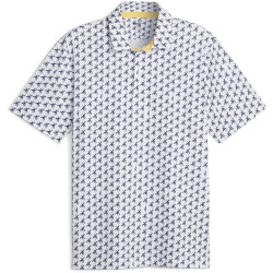 PUMA Mattr Palms Golf Poloshirt Herren 01 - white...