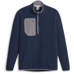PUMA Fleece 1/4-Zip Sweatshirt Herren 03 - navy...