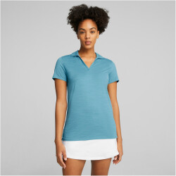 PUMA Cloudspun Coast Golf Poloshirt Damen 25 - bold blue heather S