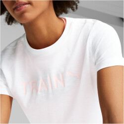 PUMA Train Graphic Trainingsshirt Damen 02 - puma white S
